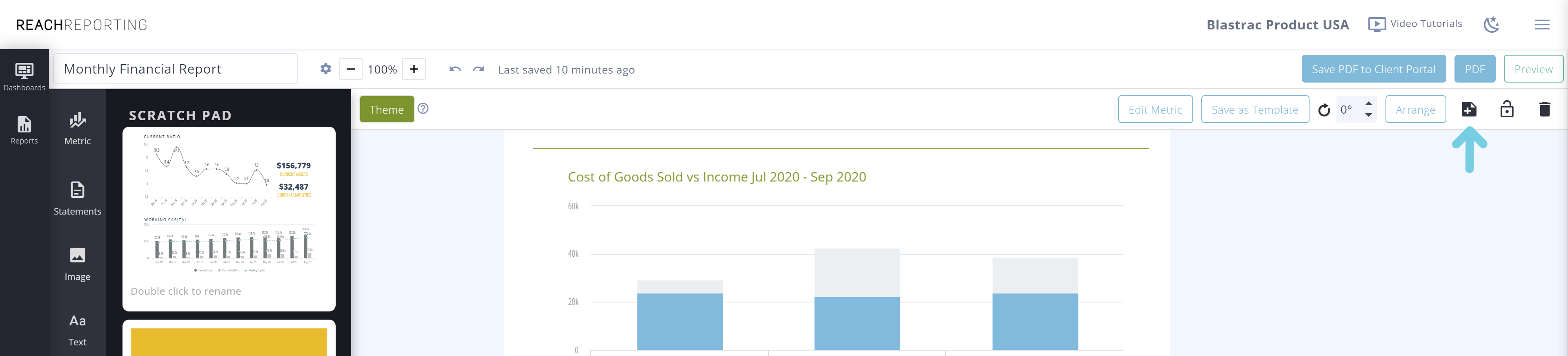 Using the Scratchpad in the Report Builder